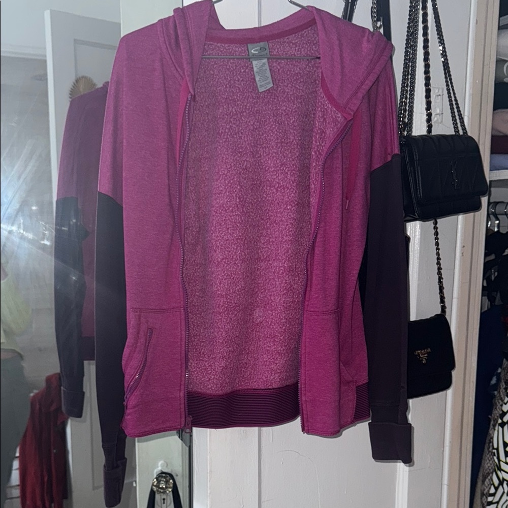 Champion Fuchsia and Plum Zip-Up Hoodie